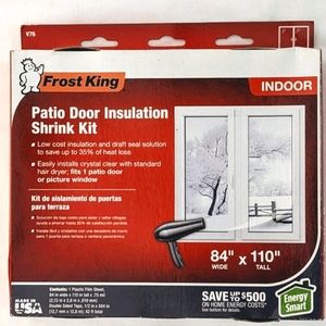 Frost King V76 Shrink Patio Door Kit 84" X 110" Clear NWT